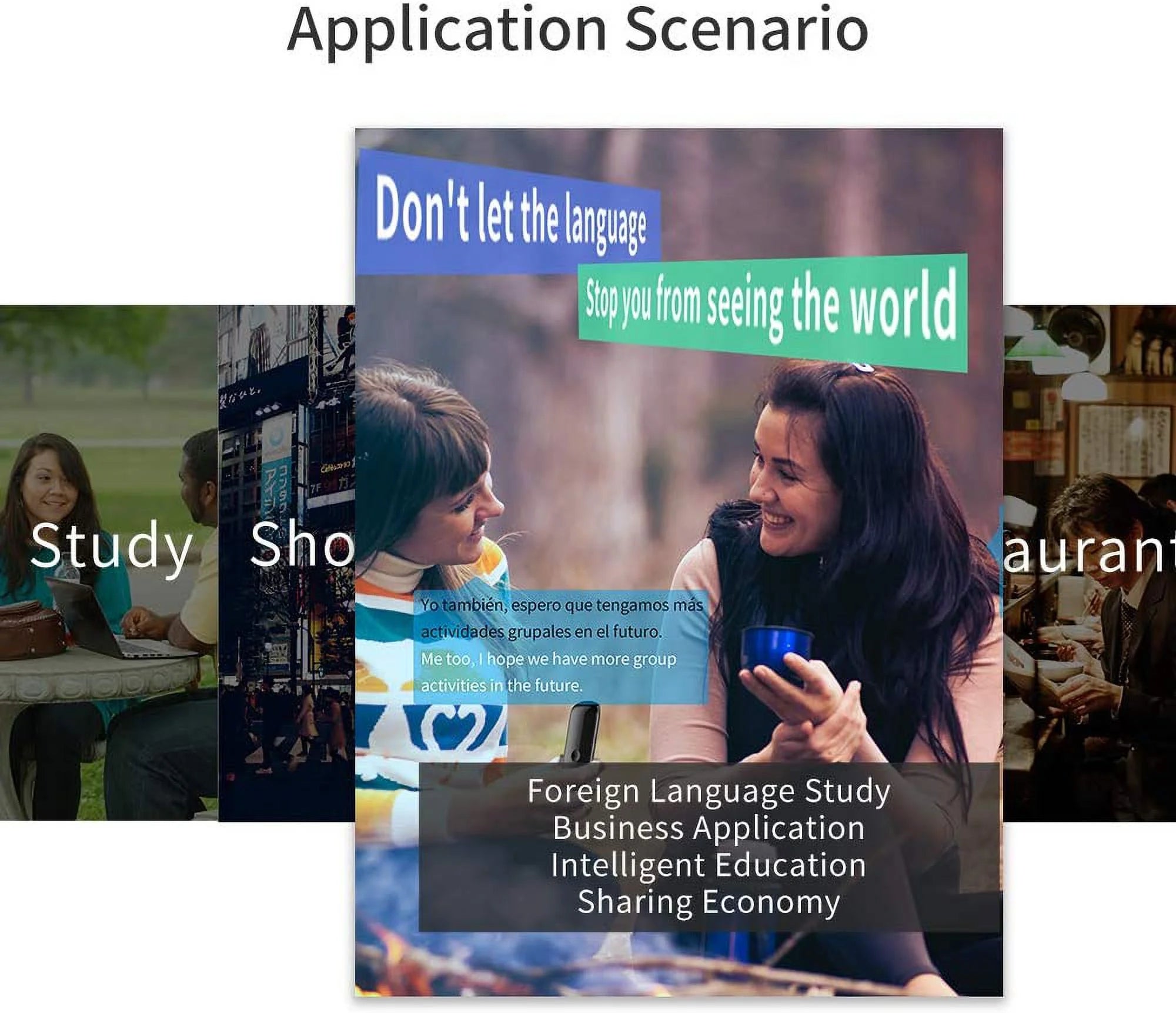 Language Translator Device Portable Foreign Language Real-Time 2-Way Translations, Supporting 72+ Languages for Travelling Learning Shopping Business Chat Recording Translations