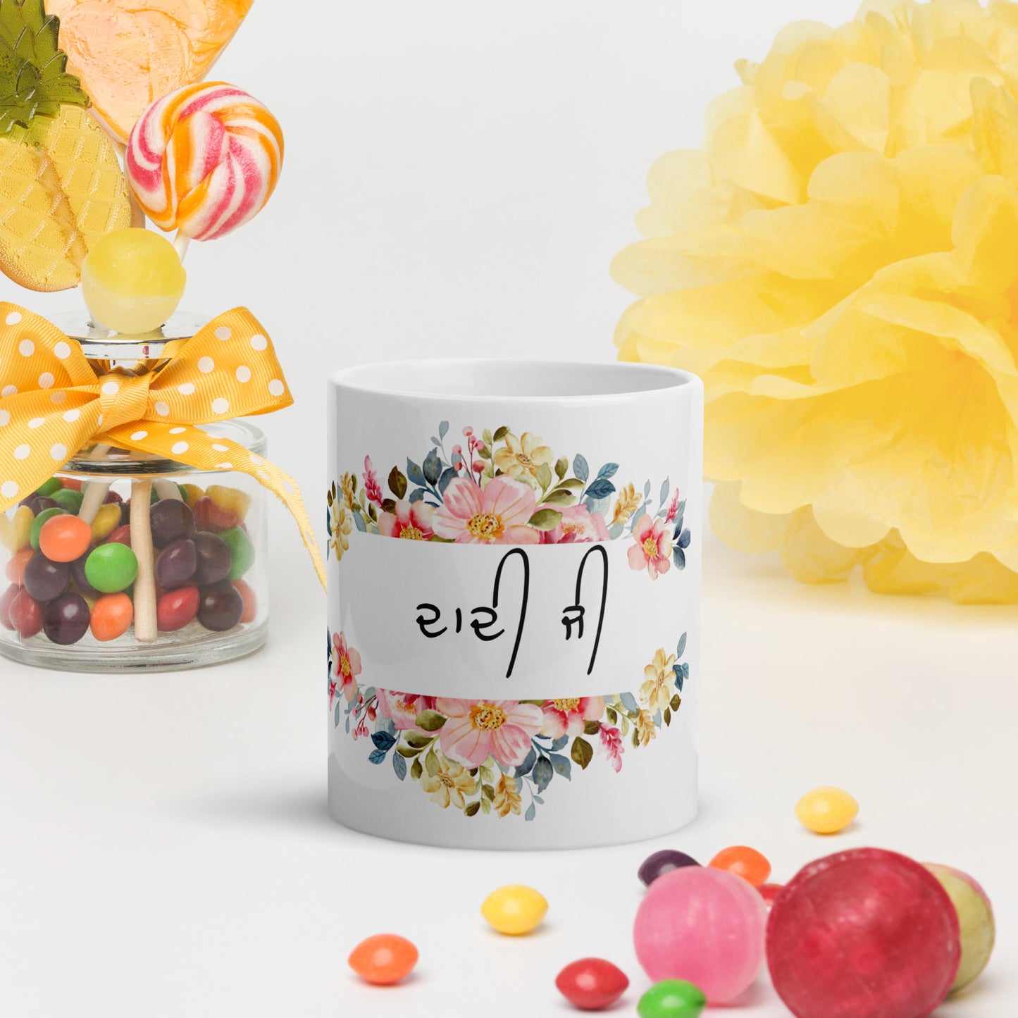 Dadi ji(White glossy mug)